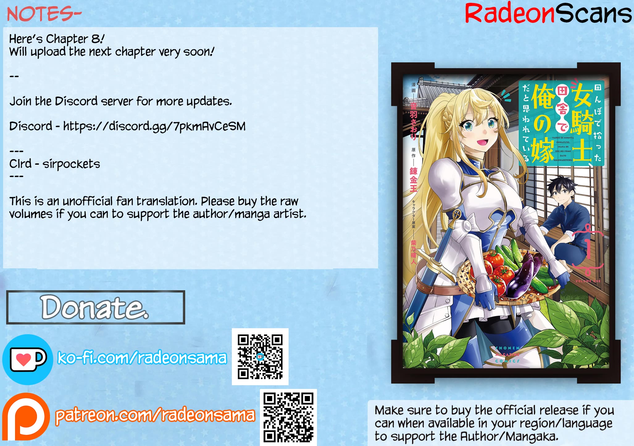 I Found a Female Knight in a Rice Field, in the Countryside They Think She’s My Wife chapter 8 page 19