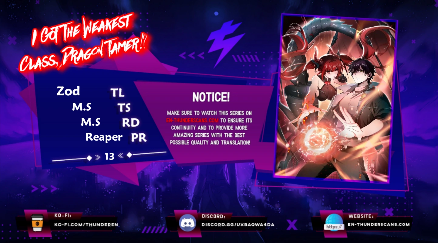 I Got The Weakest Class, Dragon Tamer!? chapter 13 page 1