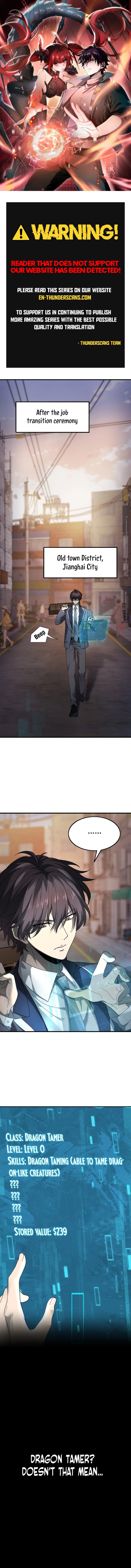 I Got The Weakest Class, Dragon Tamer!? chapter 2 page 1