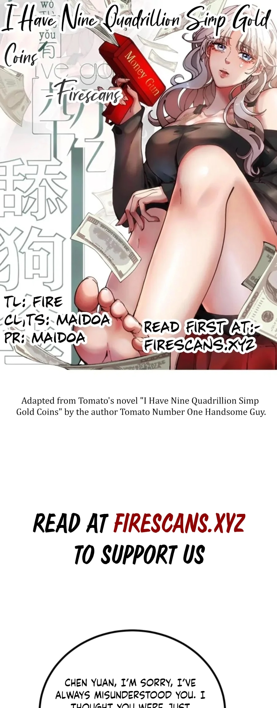 I Have Nine Quadrillion Simp Gold Coins chapter 294 page 1