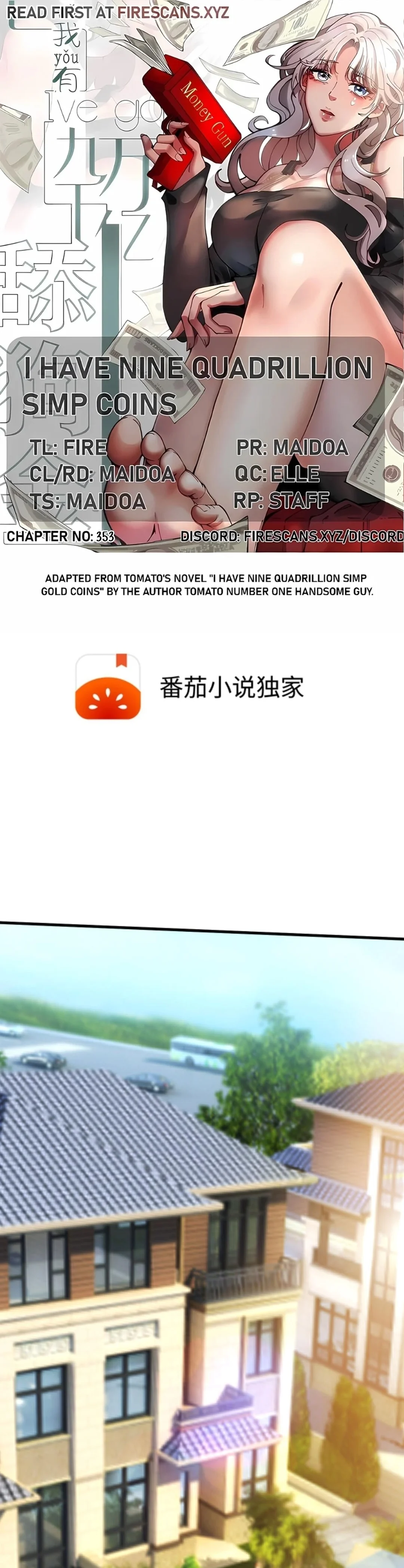 I Have Nine Quadrillion Simp Gold Coins chapter 353 page 1