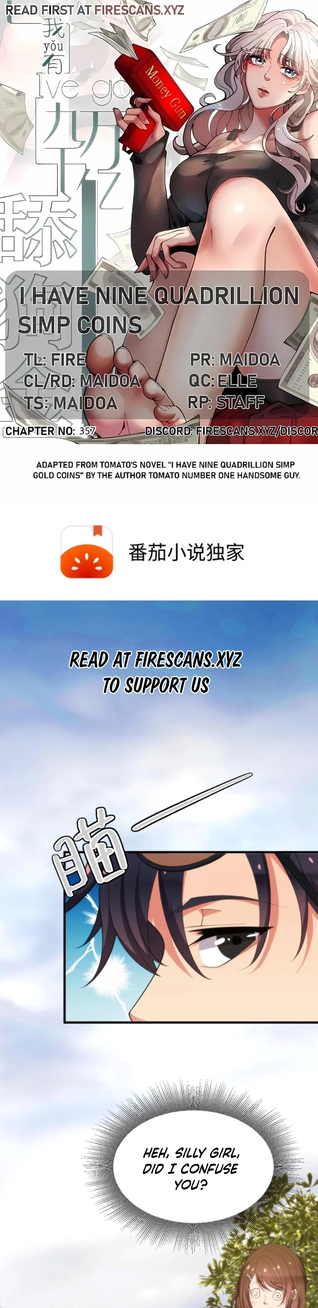 I Have Nine Quadrillion Simp Gold Coins chapter 360 page 1