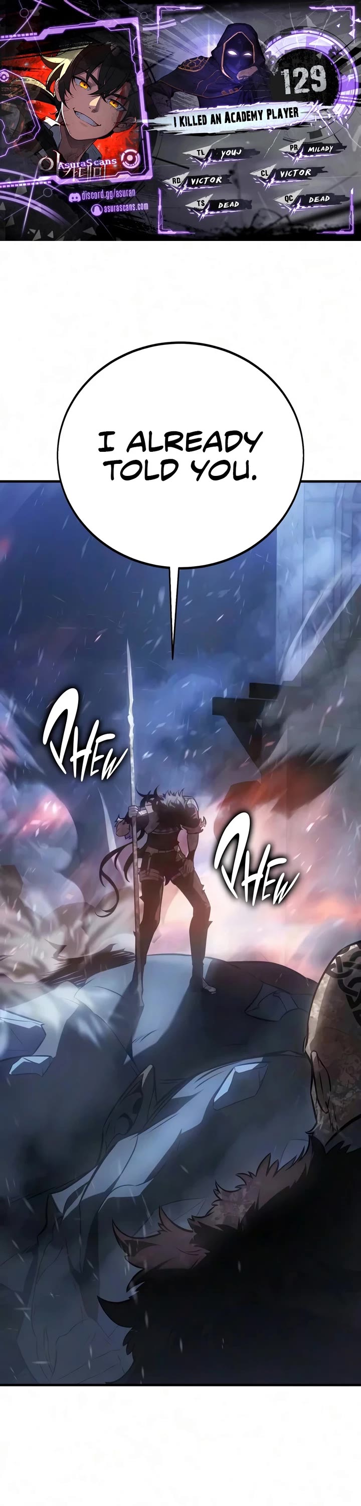 I Killed an Academy Player chapter 129 page 1