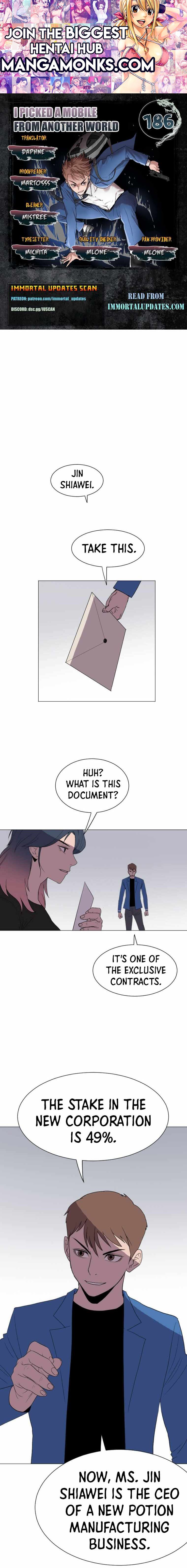I Picked a Mobile From Another World chapter 186 page 1