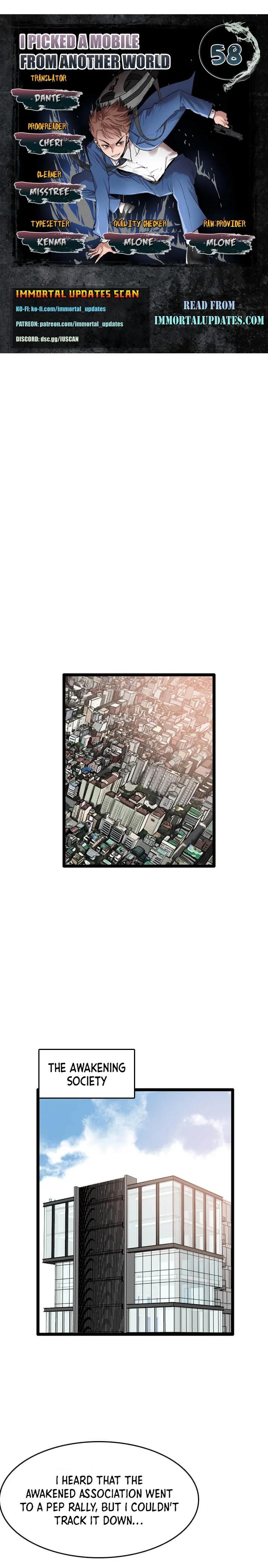 I Picked a Mobile From Another World chapter 58 page 1