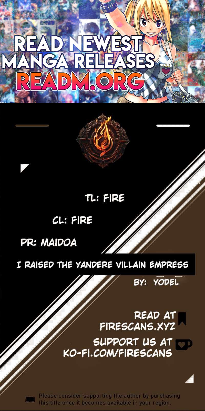 I Raised the Yandere Villain Empress chapter 9 page 1