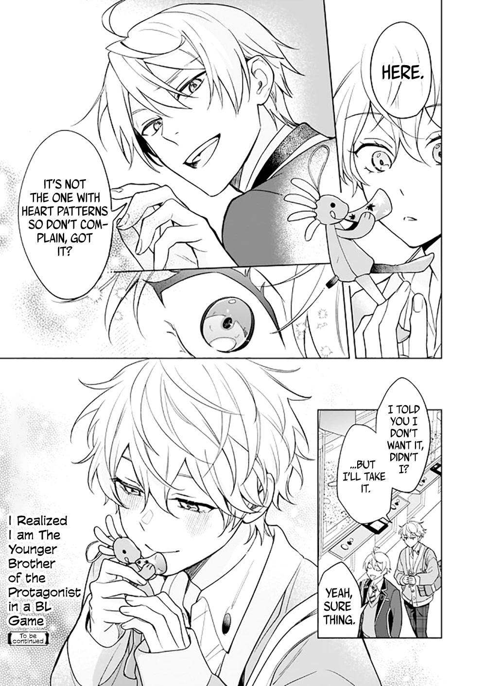 I Realized I Am the Younger Brother of the Protagonist in a BL Game chapter 10.5 page 9