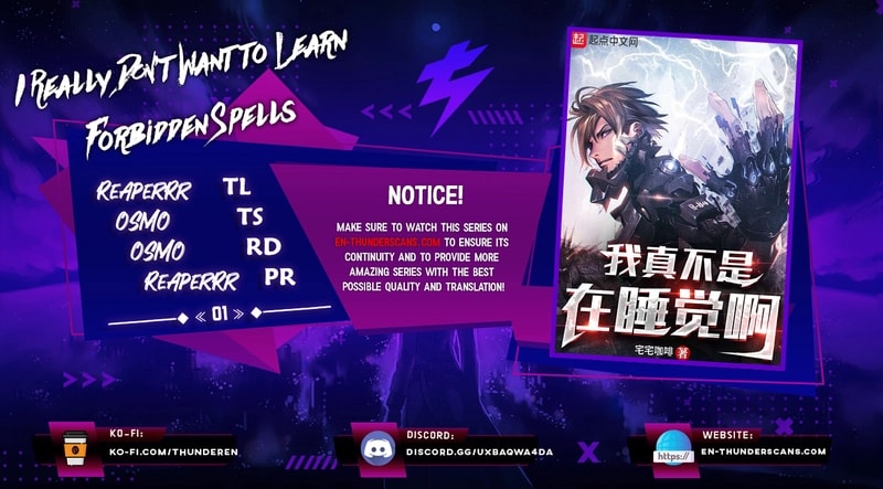 I Really Don’t Want to Learn Forbidden Spells chapter 1 page 1