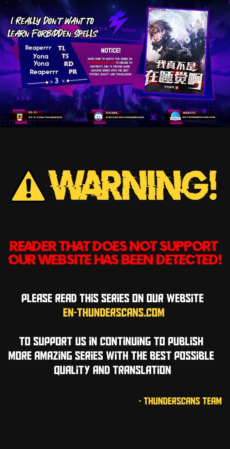 I Really Don’t Want to Learn Forbidden Spells chapter 3 page 1