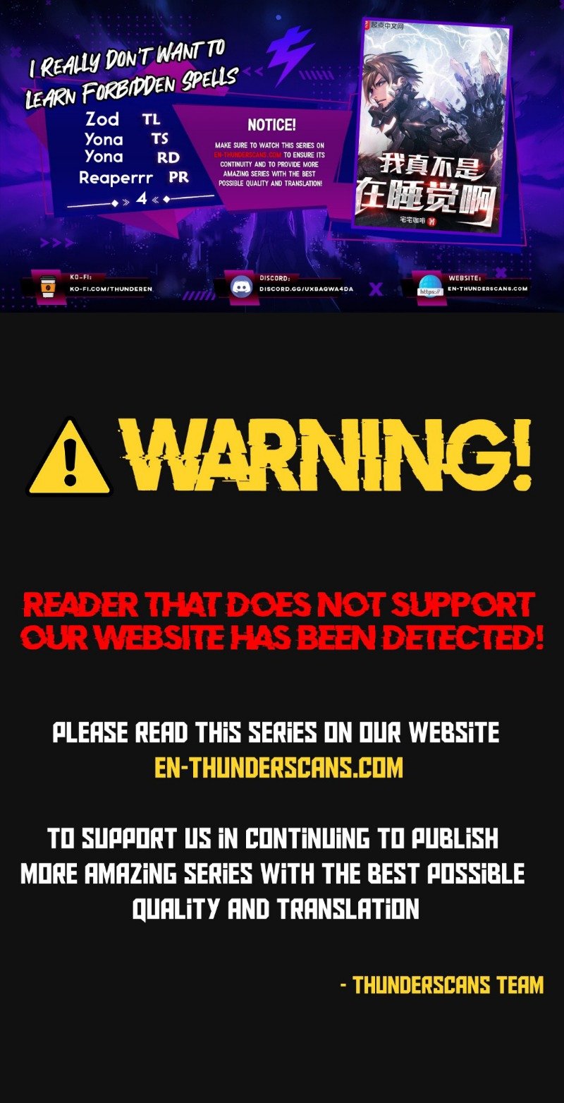 I Really Don’t Want to Learn Forbidden Spells chapter 9 page 1