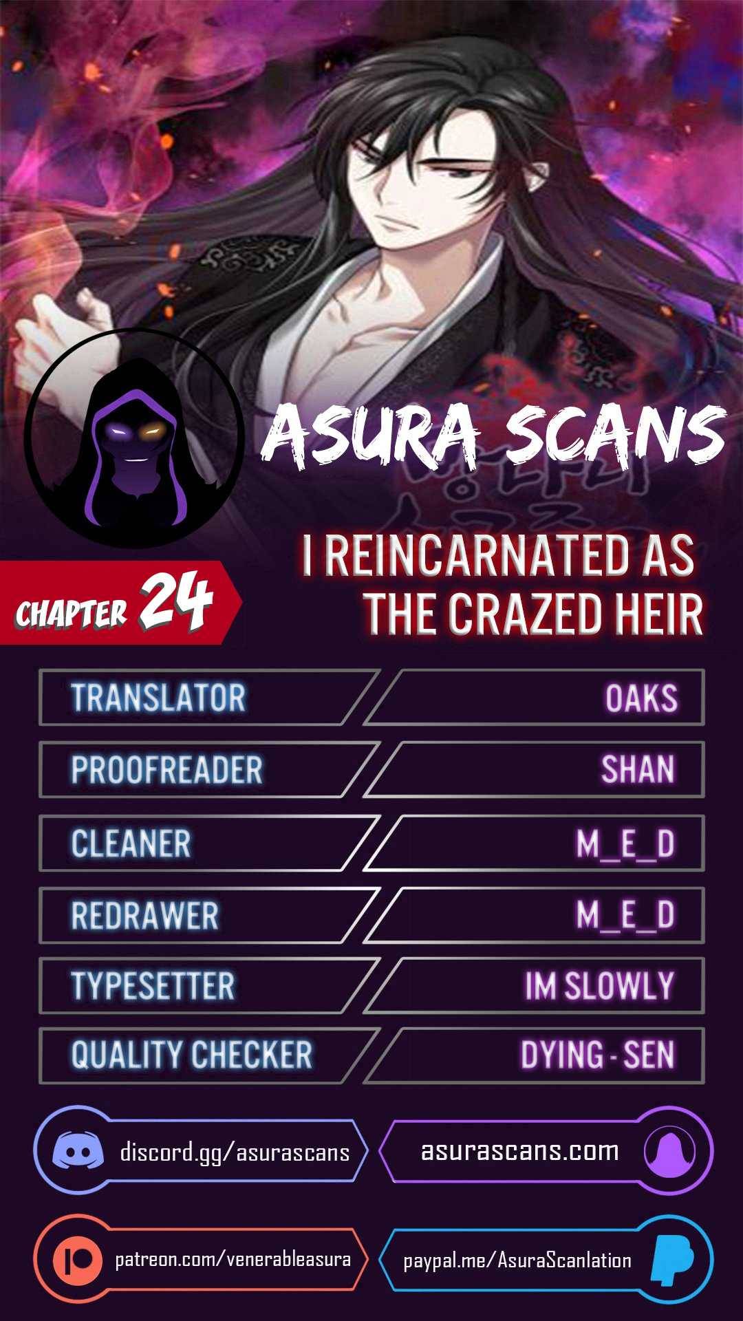 I Reincarnated As The Crazed Heir chapter 24 page 1