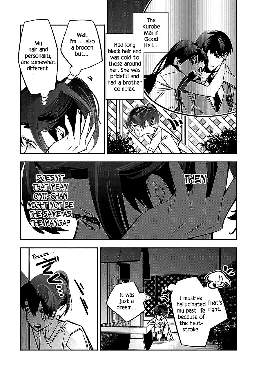 I Reincarnated as the Little Sister of a Death Game Manga's Murder Mastermind and Failed chapter 1 page 34