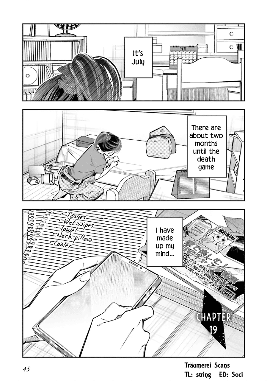 I Reincarnated as the Little Sister of a Death Game Manga's Murder Mastermind and Failed chapter 19 page 1