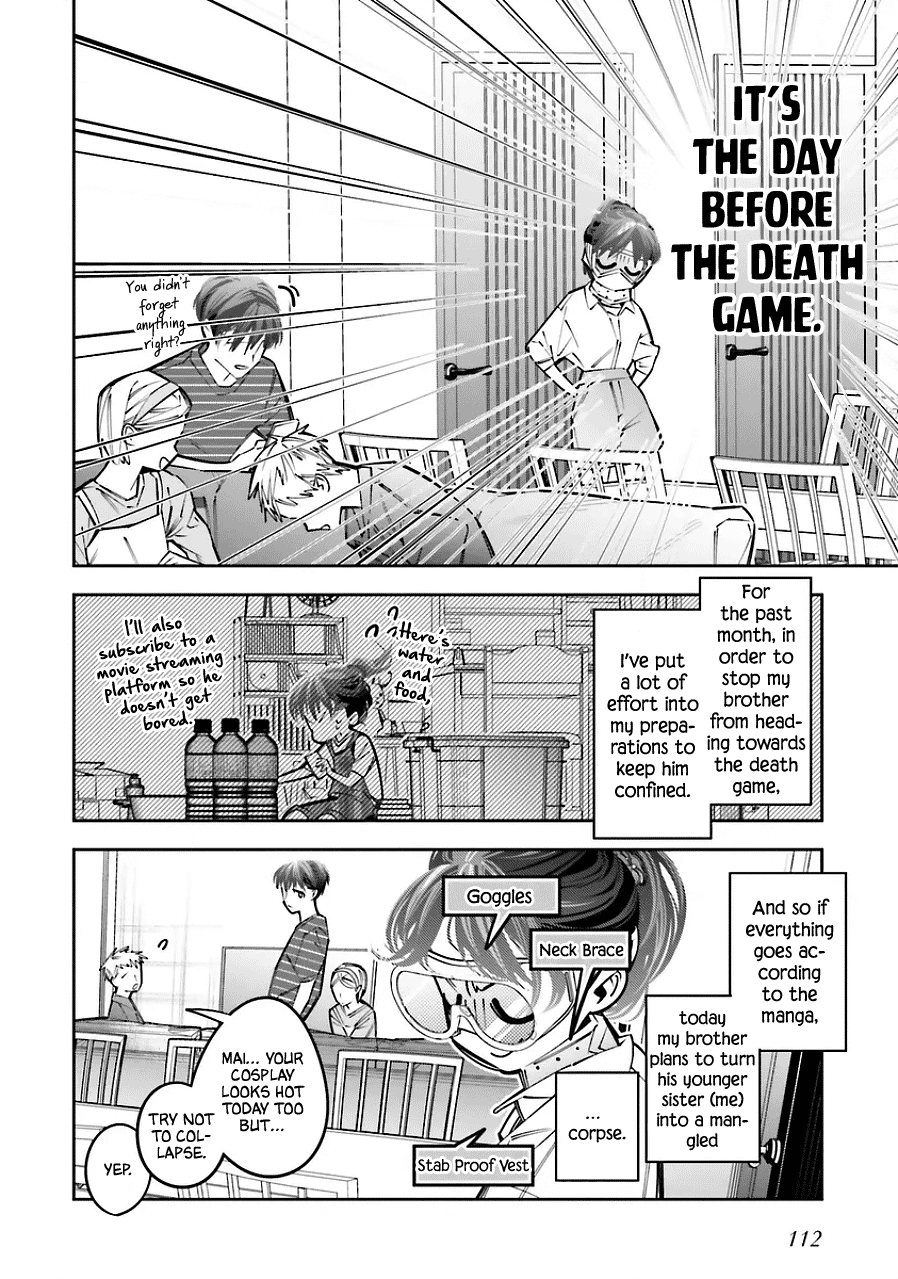 I Reincarnated as the Little Sister of a Death Game Manga's Murder Mastermind and Failed chapter 21 page 2