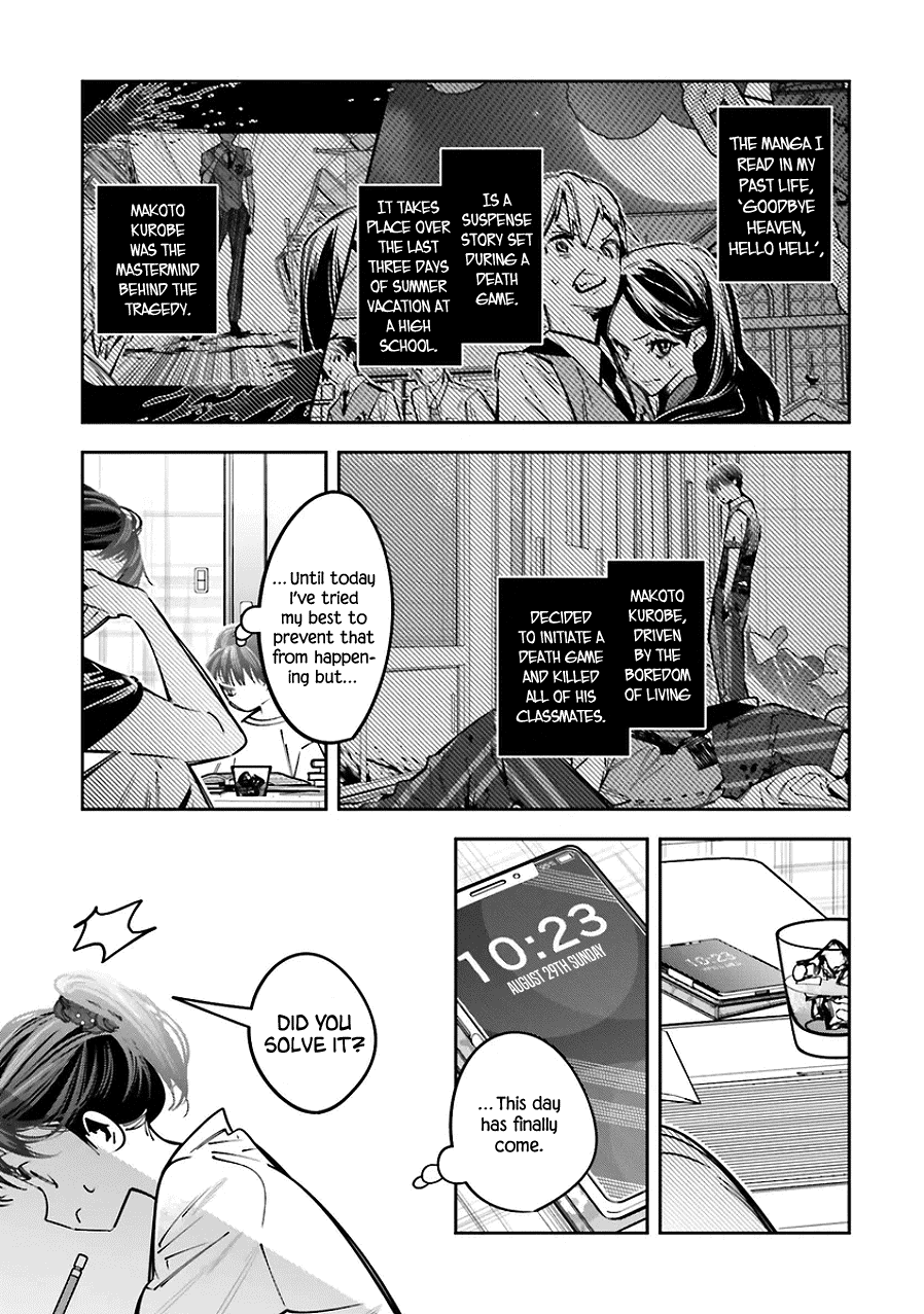 I Reincarnated as the Little Sister of a Death Game Manga's Murder Mastermind and Failed chapter 22 page 7