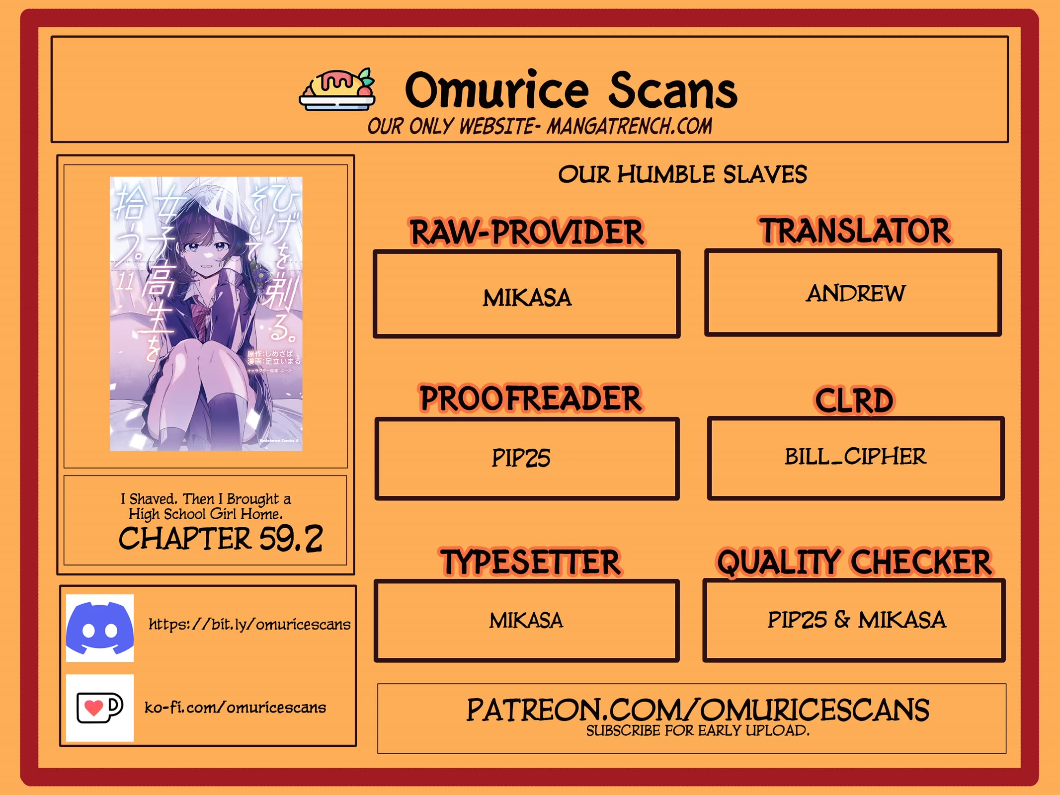 I Shaved. Then I Brought a High School Girl Home. chapter 59.2 page 1