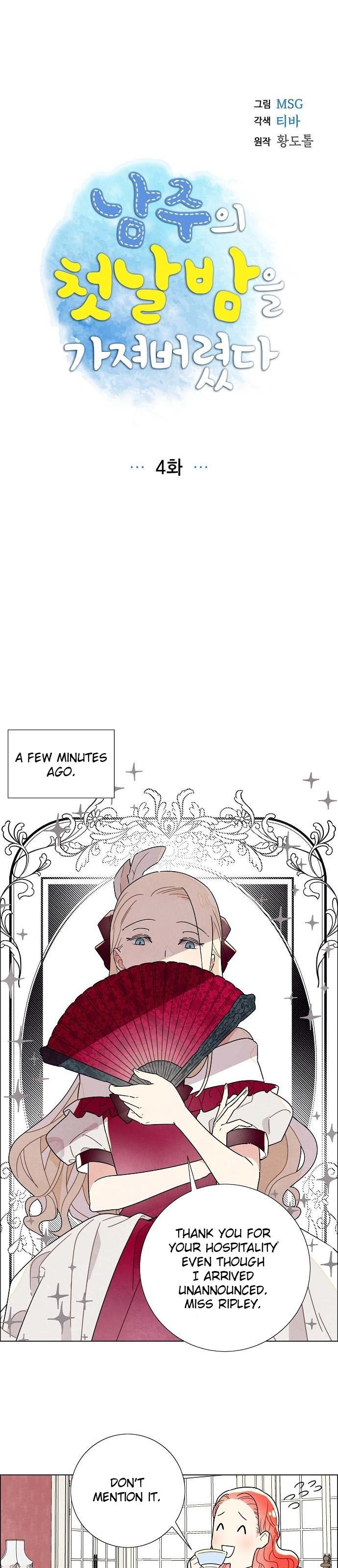 I Stole the Male Lead's First Night chapter 4 page 2