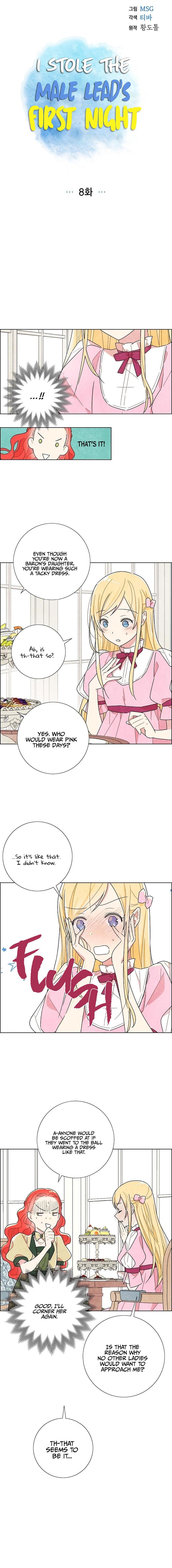 I Stole the Male Lead's First Night chapter 8 page 3