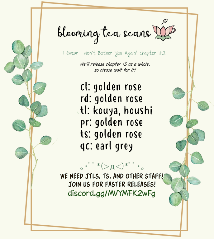 I Swear I Won't Bother You Again! chapter 14.2 page 18