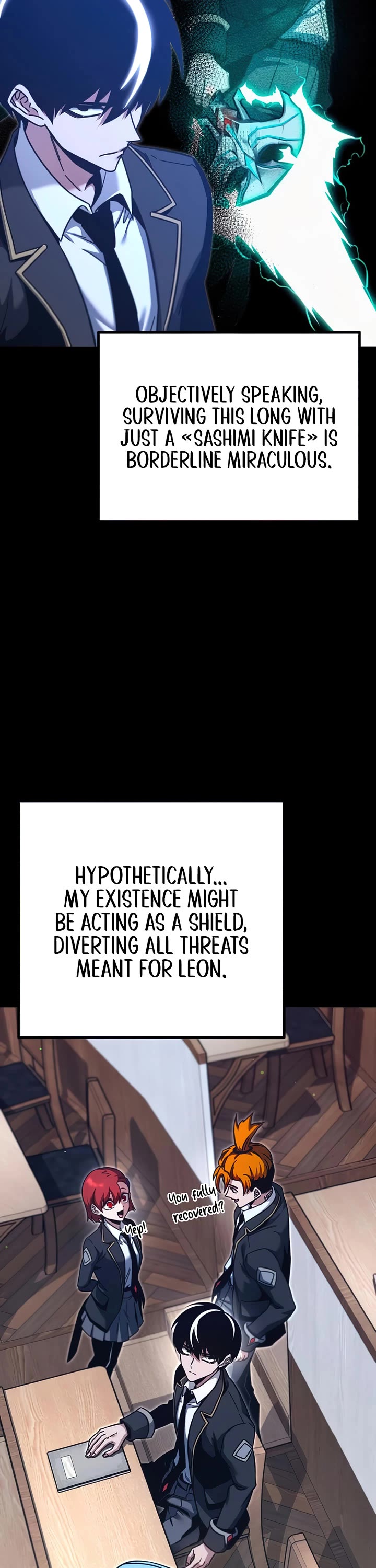 I Took Over the Academy With a Single Sashimi Knife chapter 38 page 23