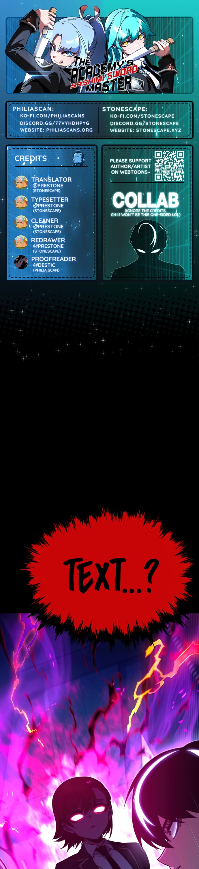 I Took Over the Academy With a Single Sashimi Knife chapter 39 page 1