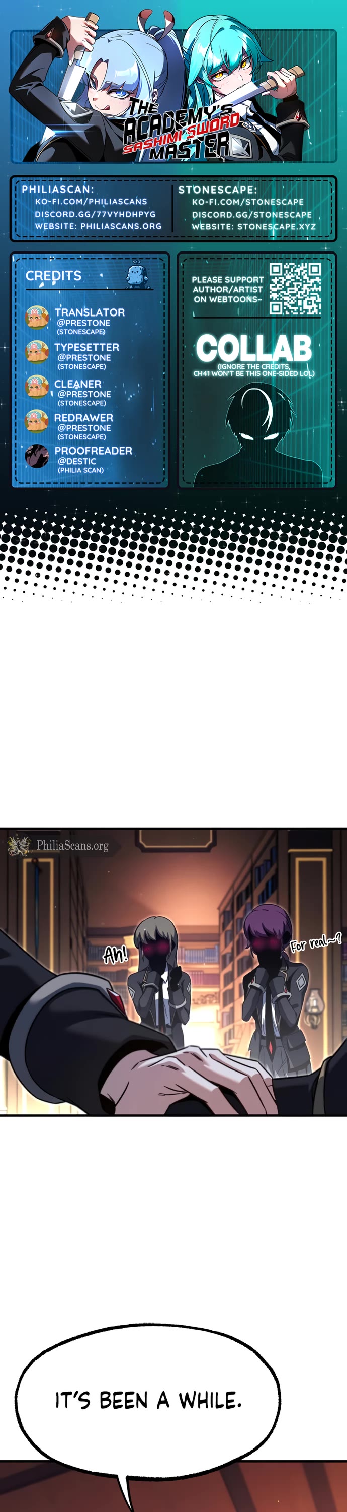 I Took Over the Academy With a Single Sashimi Knife chapter 40 page 1