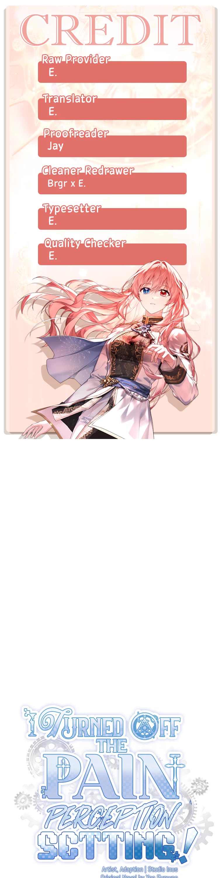 I Turned off the Pain Perception Setting! chapter 11 page 1