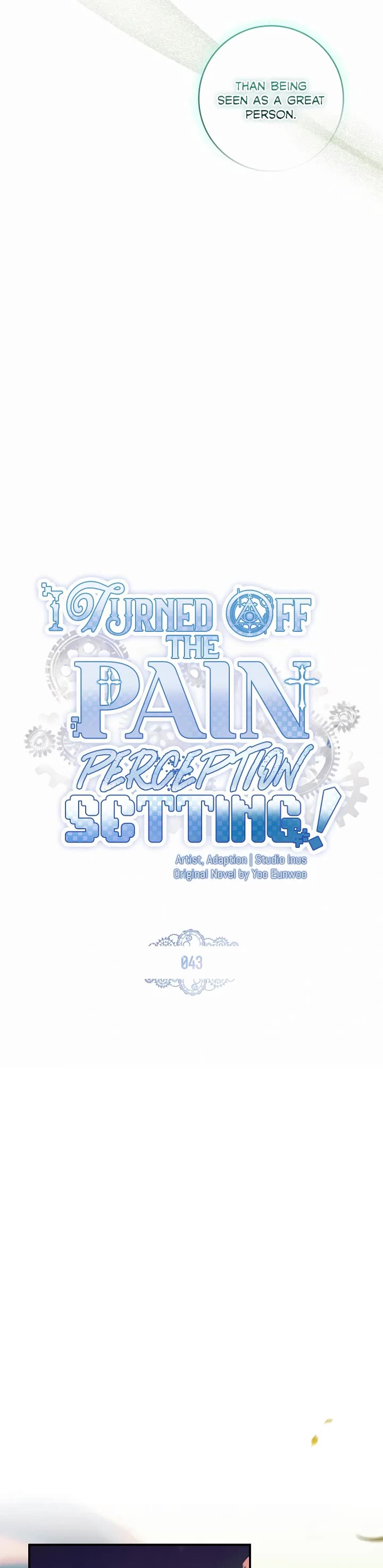 I Turned off the Pain Perception Setting! chapter 43 page 9