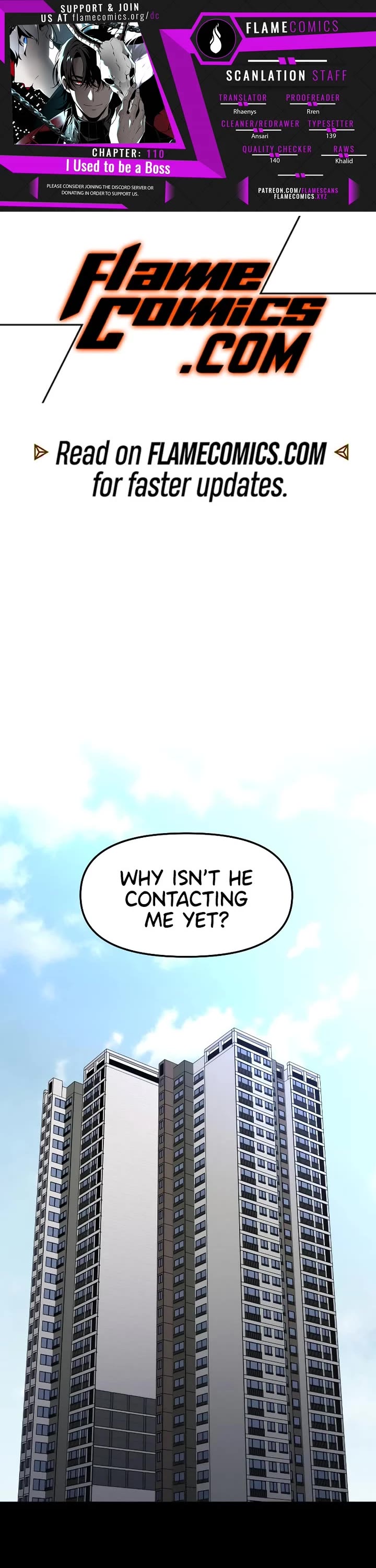 I Used to Be a Boss chapter 110 page 1