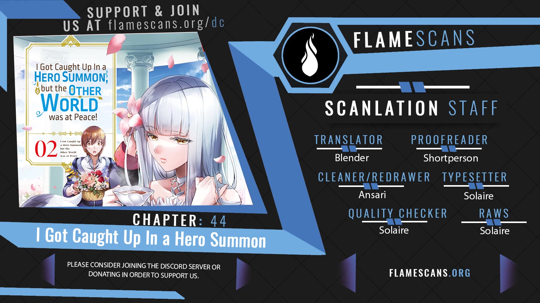 I Was Caught up in a Hero Summoning, but That World Is at Peace chapter 44 page 1