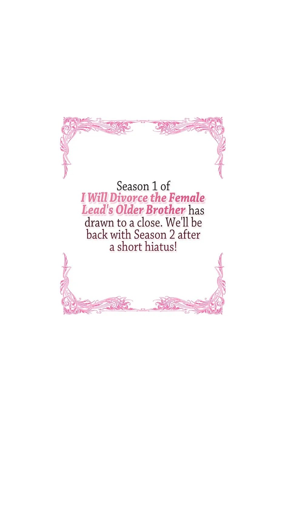 I Will Divorce the Female Lead’s Siscon Brother chapter 40 page 110