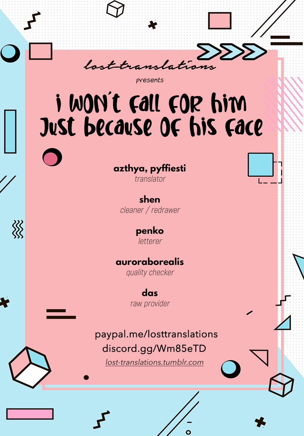 I Won't Fall for Him Just Because of His Face chapter 2 page 1