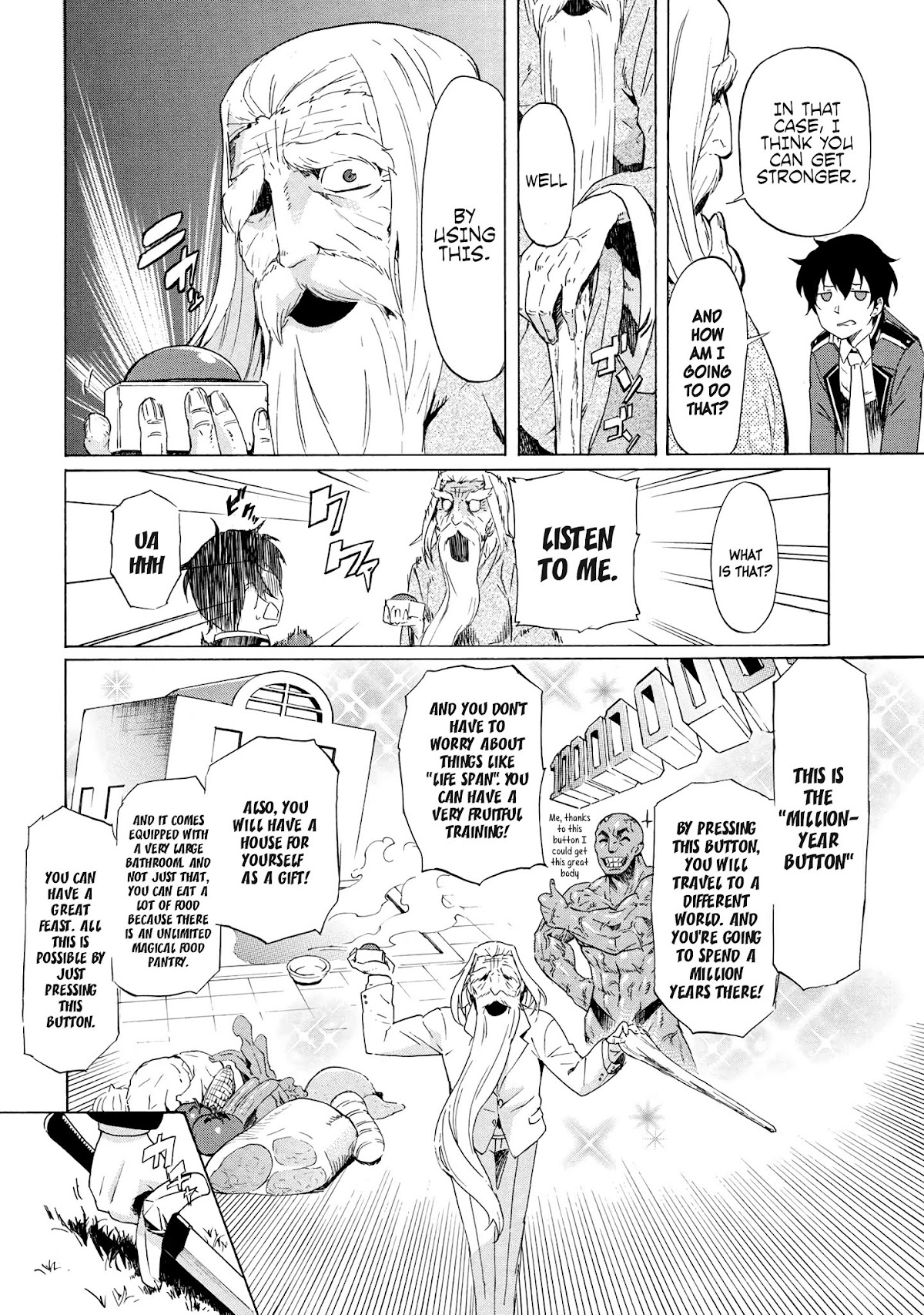 Ichioku-nen Button o Renda Shita Ore wa, Kizuitara Saikyou ni Natteita chapter 1.1 page 21