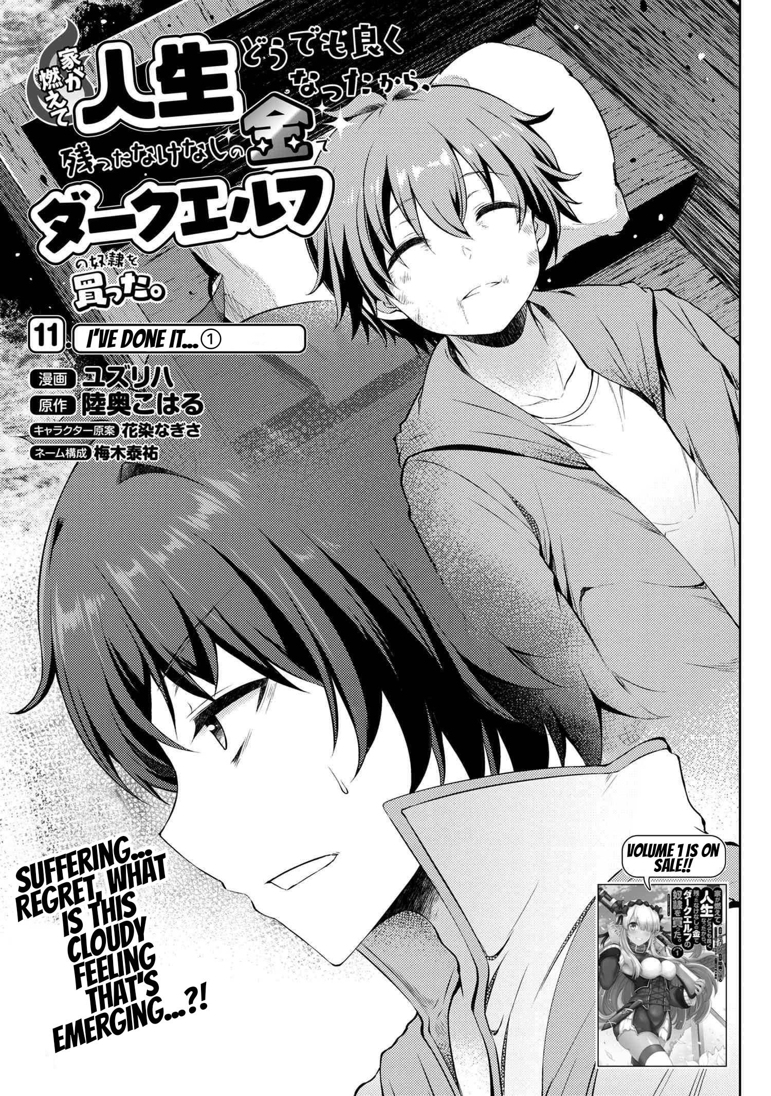 Ie ga Moete Jinsei Dou Demo Yoku Natta kara, Nokotta Nakenashi no Kin de Dark Elf no Dorei o Katta chapter 11.1 page 2