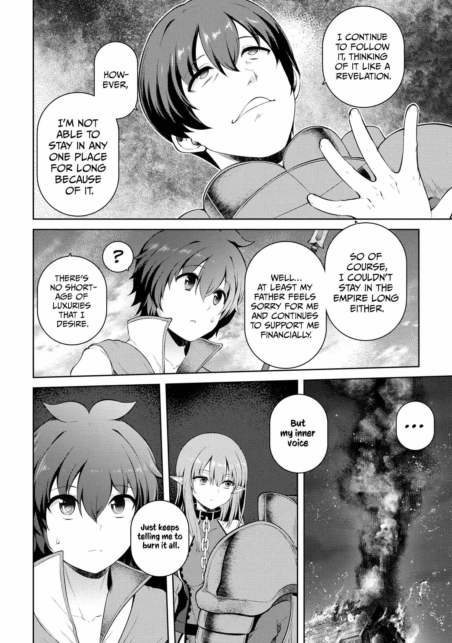 Ie ga Moete Jinsei Dou Demo Yoku Natta kara, Nokotta Nakenashi no Kin de Dark Elf no Dorei o Katta chapter 14.1 page 12