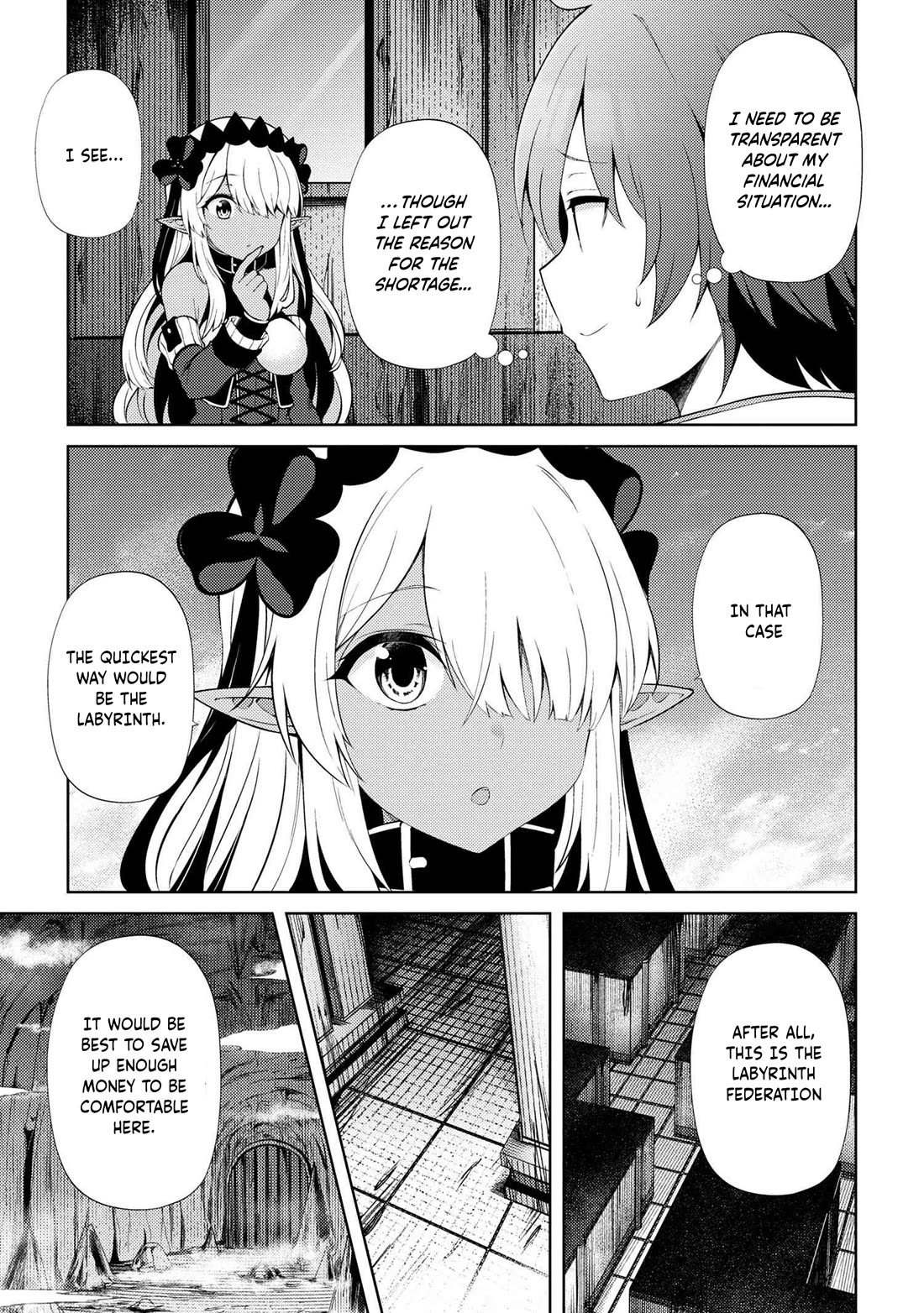 Ie ga Moete Jinsei Dou Demo Yoku Natta kara, Nokotta Nakenashi no Kin de Dark Elf no Dorei o Katta chapter 19.1 page 4