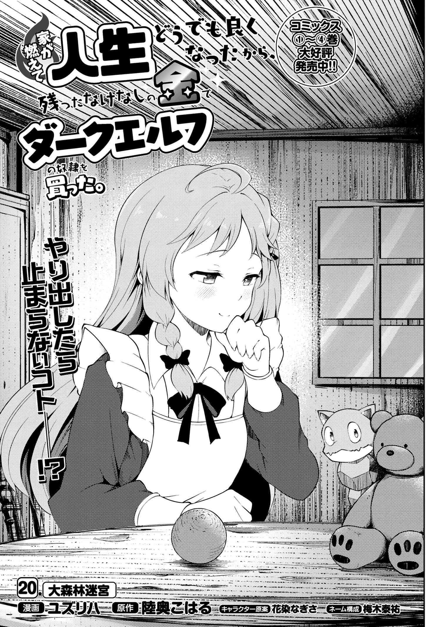 Ie ga Moete Jinsei Dou Demo Yoku Natta kara, Nokotta Nakenashi no Kin de Dark Elf no Dorei o Katta chapter 20.1 page 2