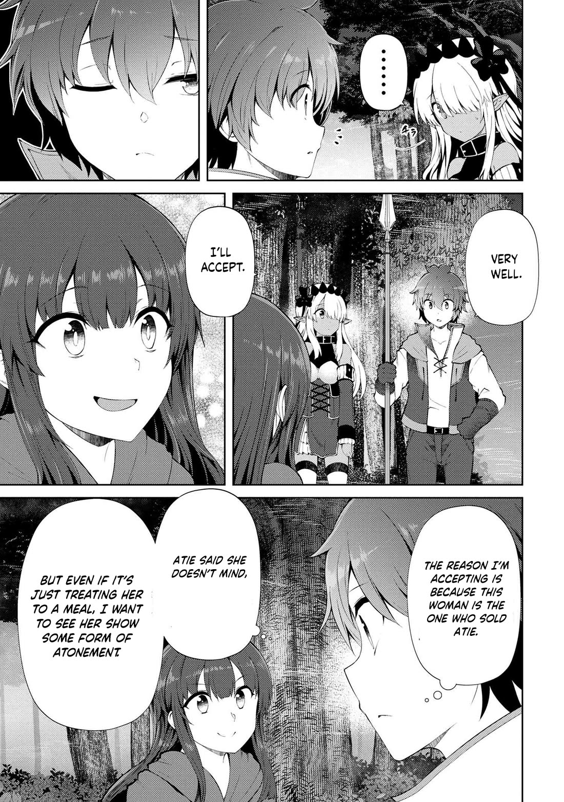 Ie ga Moete Jinsei Dou Demo Yoku Natta kara, Nokotta Nakenashi no Kin de Dark Elf no Dorei o Katta chapter 22.1 page 4