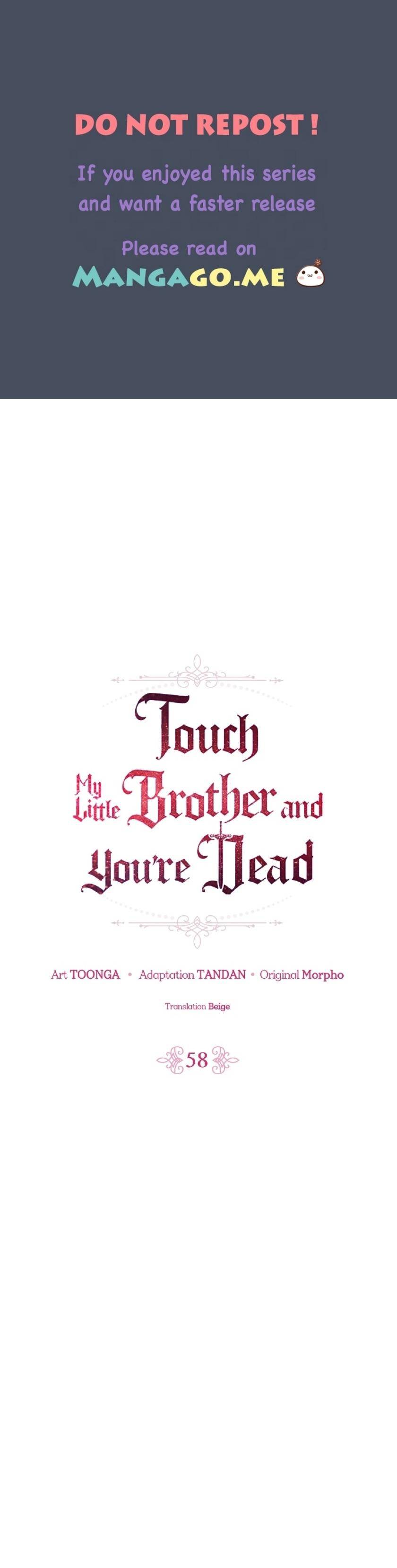 If You Lay A Hand On My Brother, You're All Dead chapter 58 page 1