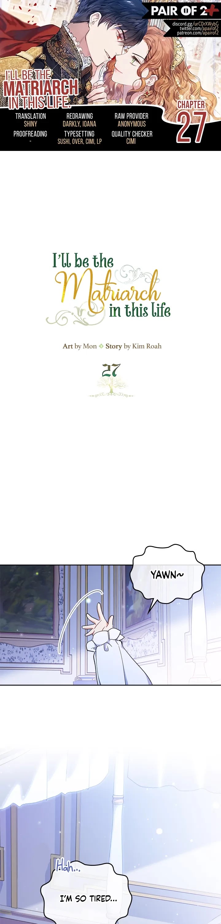 I'll Be the Matriarch in This Life chapter 27 page 1