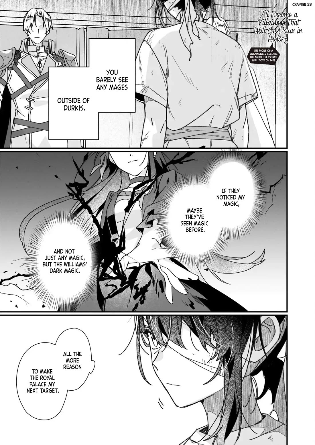 I'll Become a Villainess That Will Go Down in History ― The More of a Villainess I Become, the More the Prince will Dote on Me chapter 33 page 2