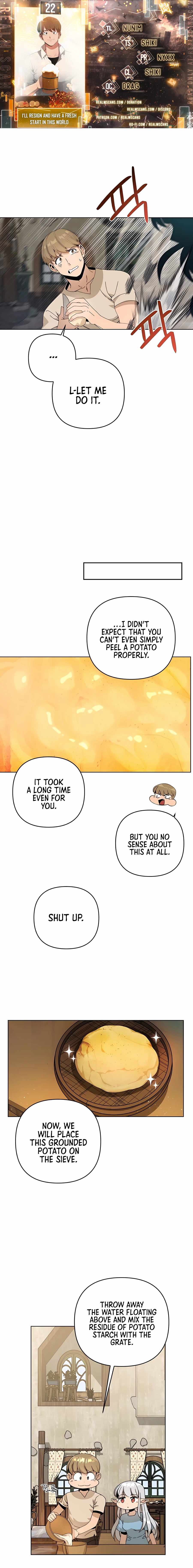 I’ll Resign And Have A Fresh Start In This World chapter 22 page 1