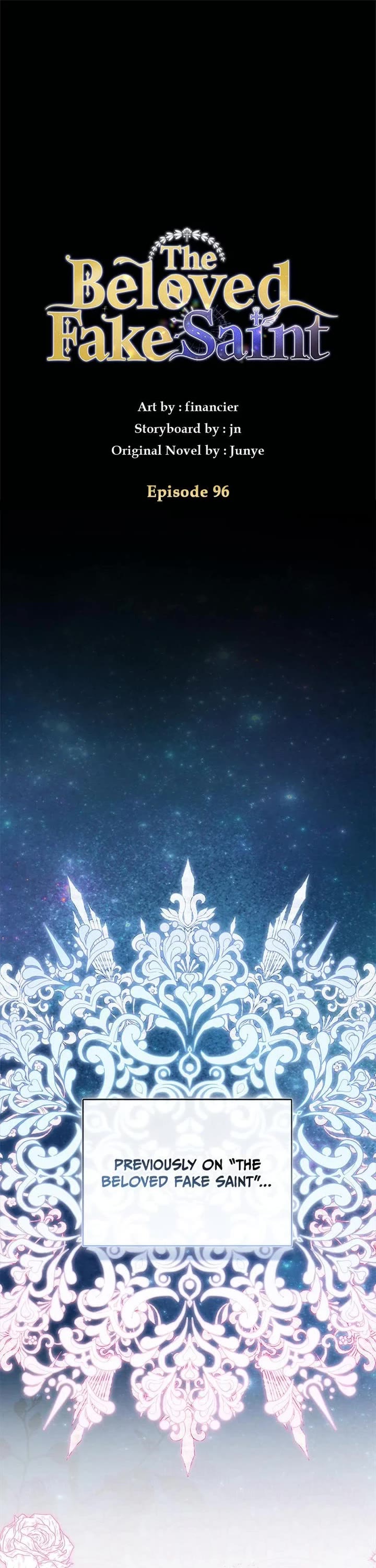 I'm a Fake Saintess But the Gods Are Obsessed With Me chapter 96 page 1