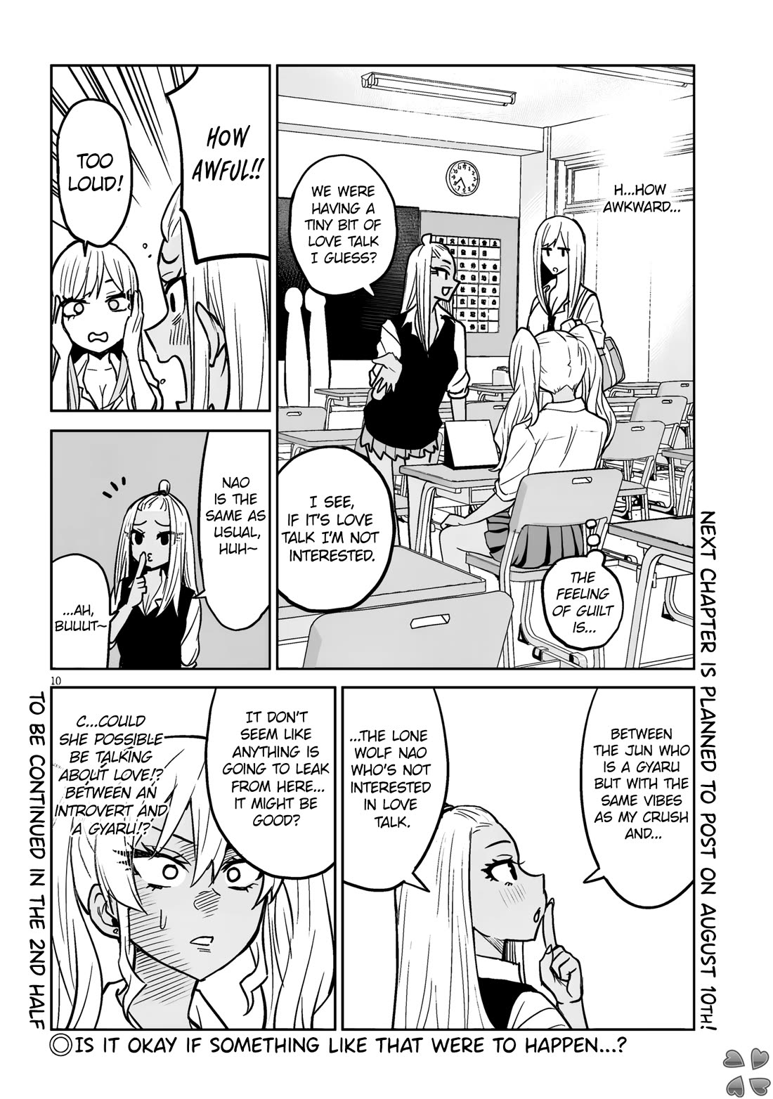 I’m a High School Boy, but I Got Gender-Swapped Into a Gyaru chapter 8.1 page 10
