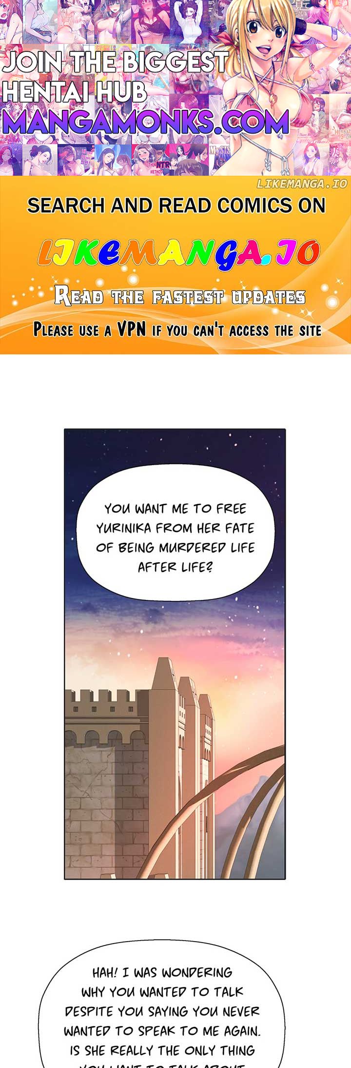 I’m a Killer but I’m Thinking of Living as a Princess chapter 88 page 1