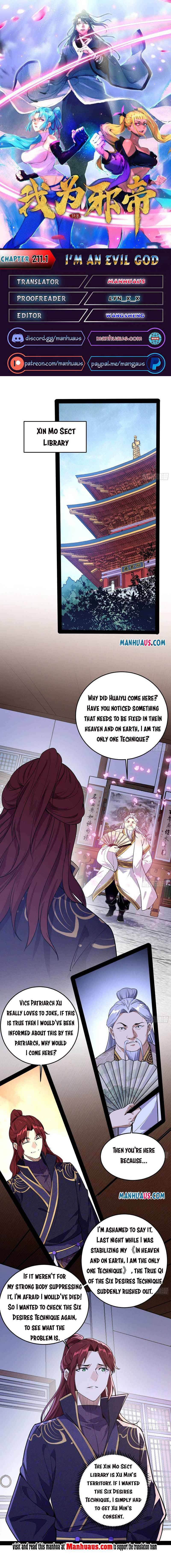 I’m An Evil God chapter 211.1 page 1