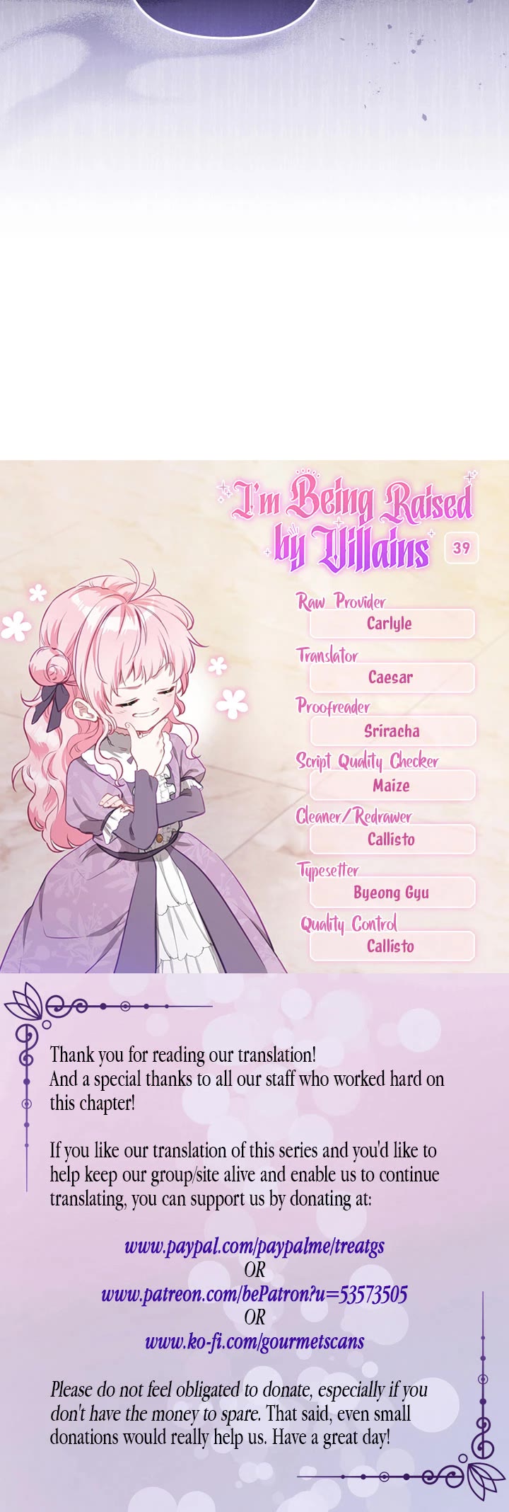 I'm Being Raised by Villains chapter 39 page 40