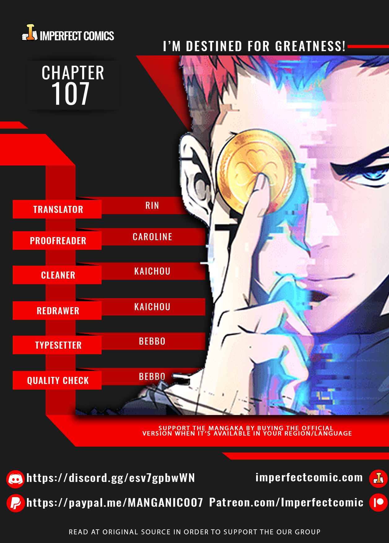 I’m Destined to Greatness! chapter 107 page 1