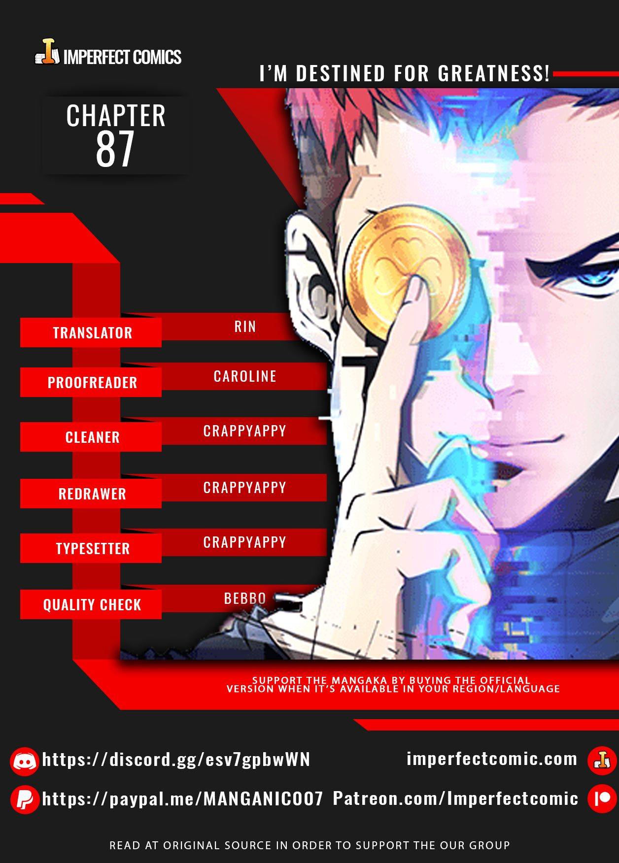 I’m Destined to Greatness! chapter 87 page 1