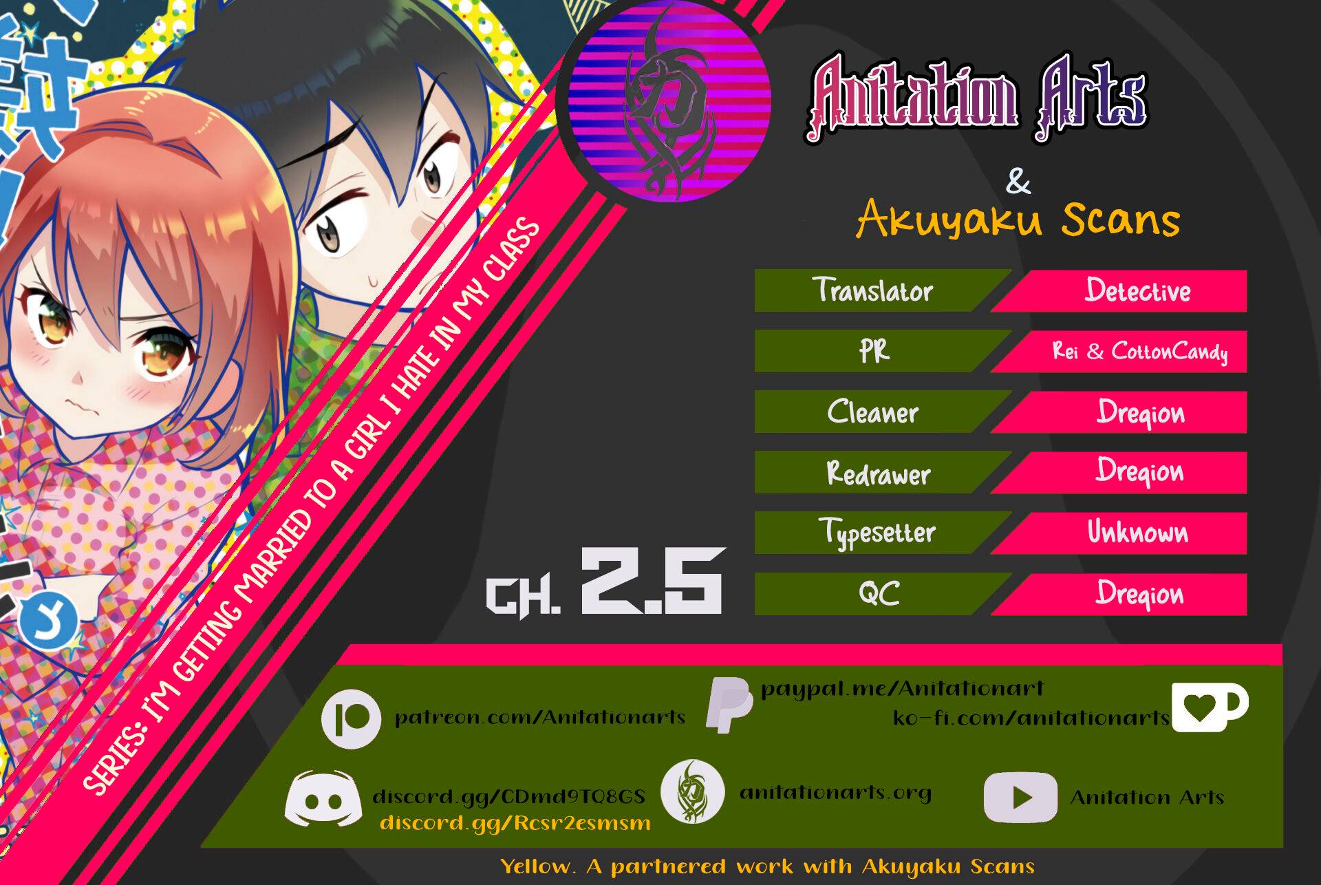 I’m getting married to a girl I hate in my class chapter 2.5 page 1